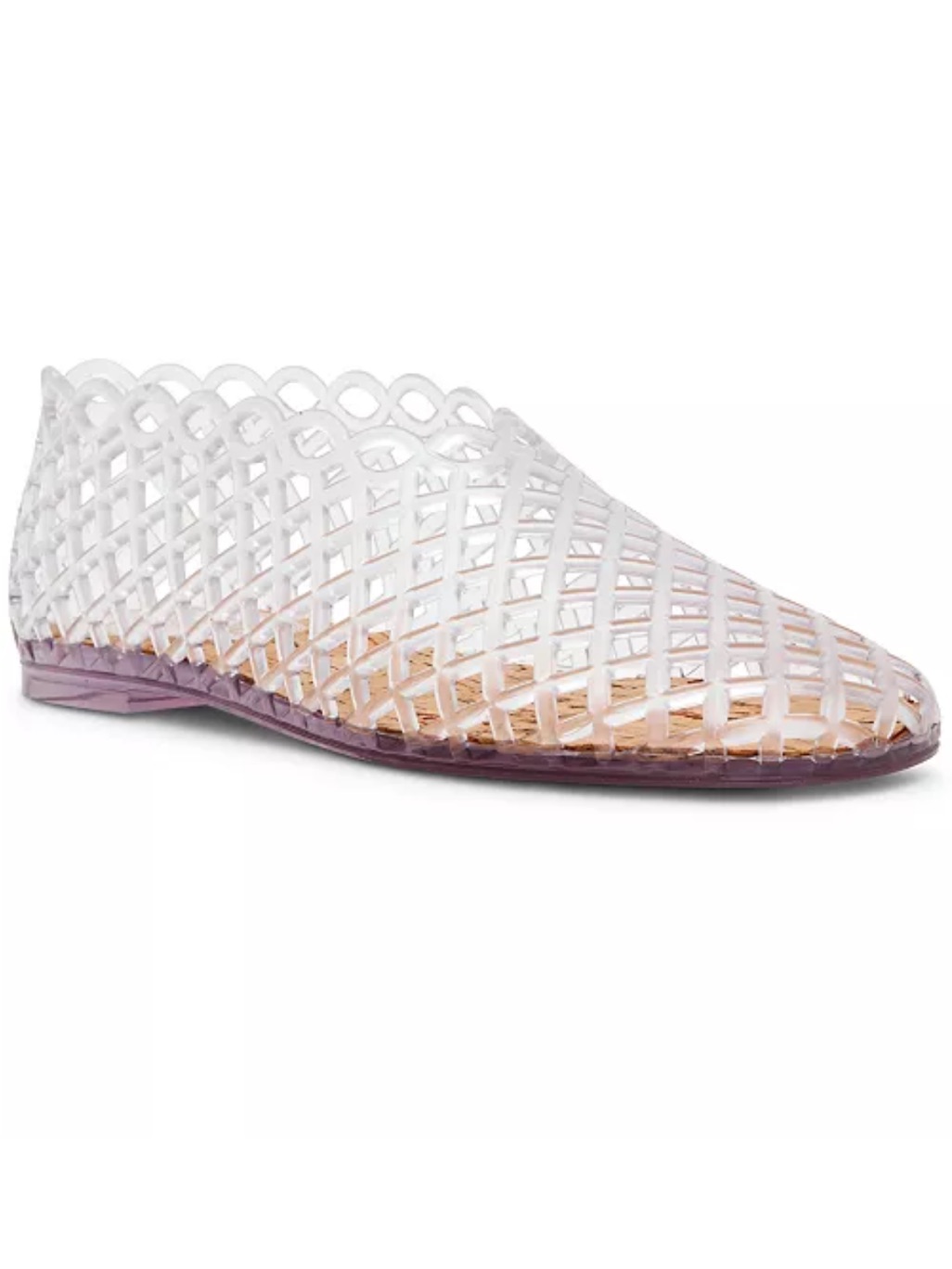 Steve Madden Women's Grove Caged Jelly Slip-On Flats